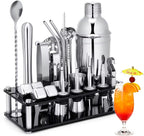 Coctelería 23 Piezas + Coctelera 750 ml Profesional