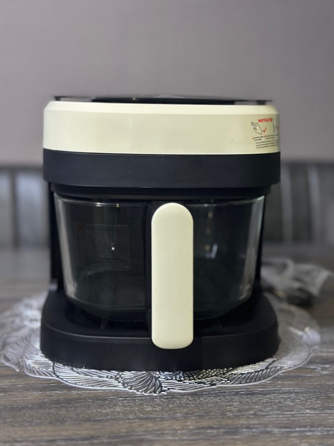 Freidora de Aire 8.5L 2000W con Cesta de Vidrio Air Fryer Grande Sin Aceite