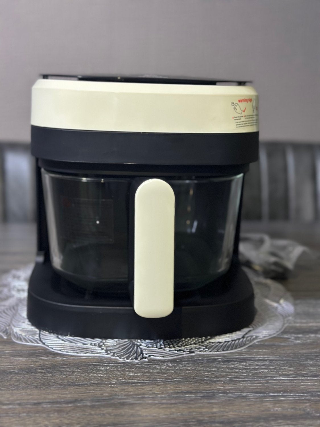 Freidora de Aire 8.5L 2000W con Cesta de Vidrio Air Fryer Grande Sin Aceite