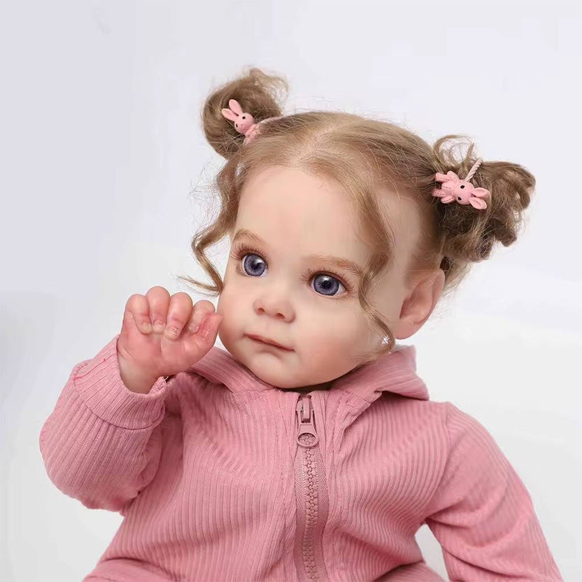 muñeca reborn linda pelo realista