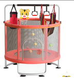 Cama Elástica Infantil 150cm con Barra de Seguridad y Juguetes