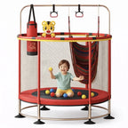 Cama Elástica Infantil 150cm con Barra de Seguridad y Juguetes