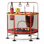 Cama Elástica Infantil 150cm con Barra de Seguridad y Juguetes