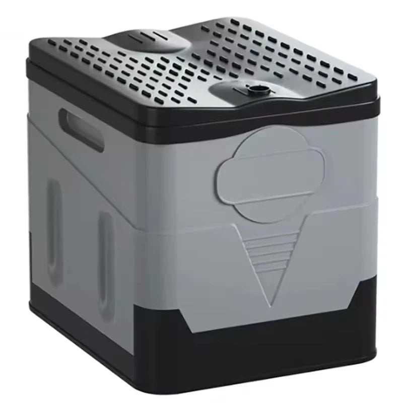 baño portatil pvc resistente gris