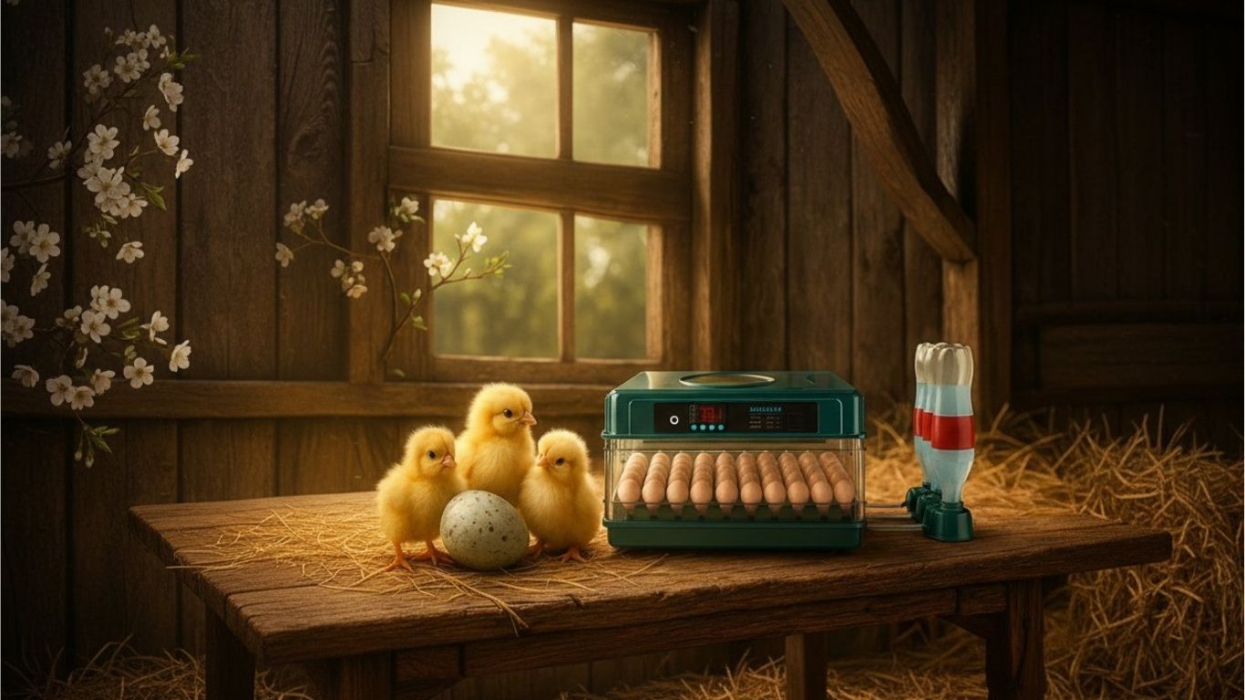 incubadora de huevos automatica 48 huevos