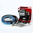 Equipo profesional para traspaso de combustible diésel en instalación industrial