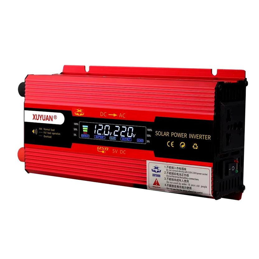 Inversor de energía 4000W con pantalla digital LCD y salida AC 220V