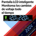 Inversor solar 12V a 220V con puerto USB y enchufe de corriente 