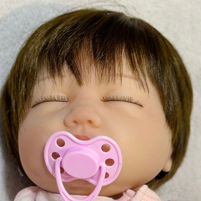 bebe durmiendo reborn detalles de cara 