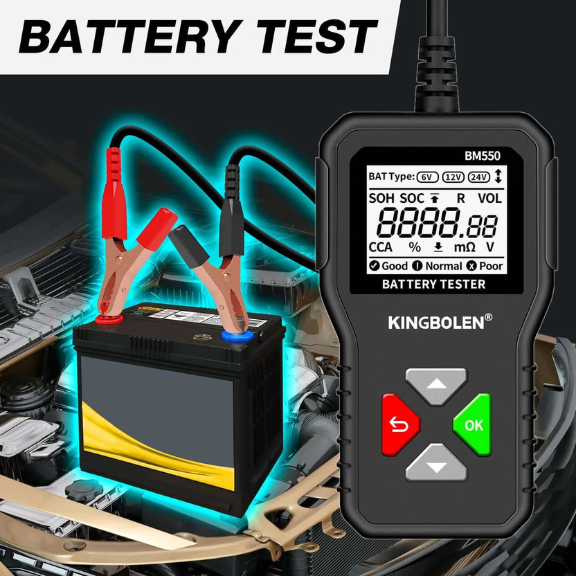Tester automotriz para medir baterías